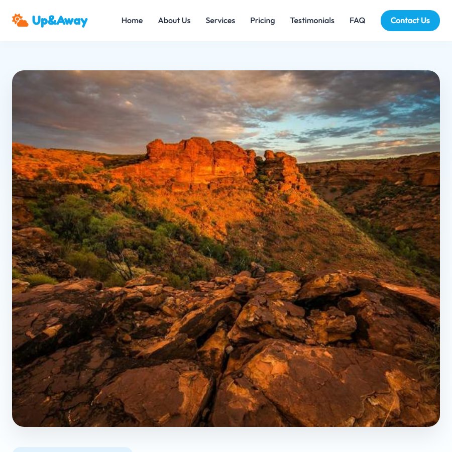 Balloon free website template screenshot