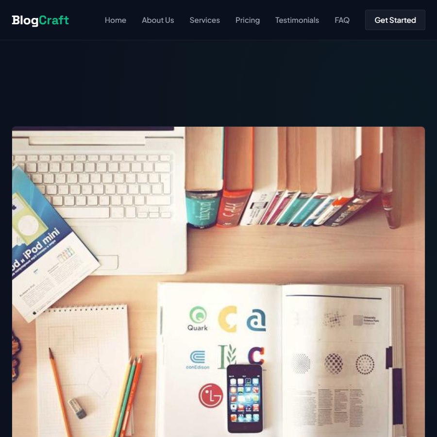 Blog free website template screenshot