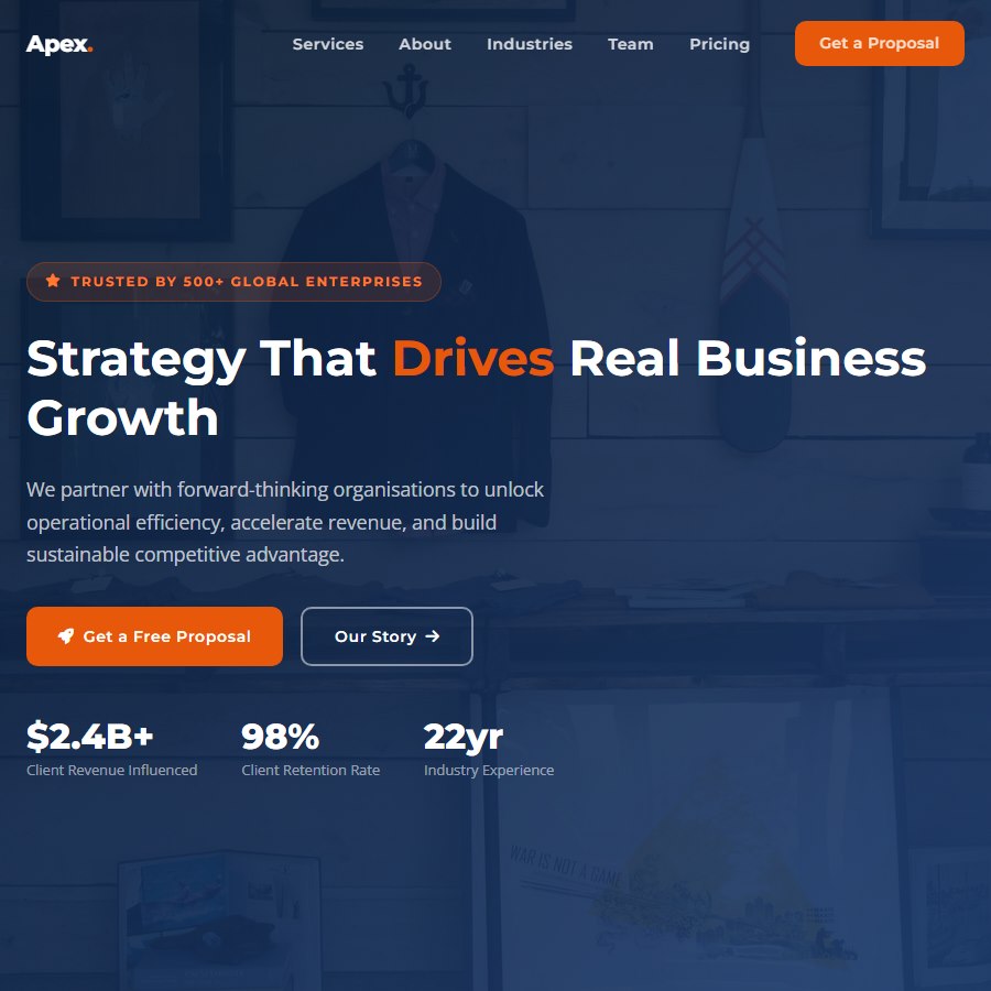 Business3 free website template screenshot