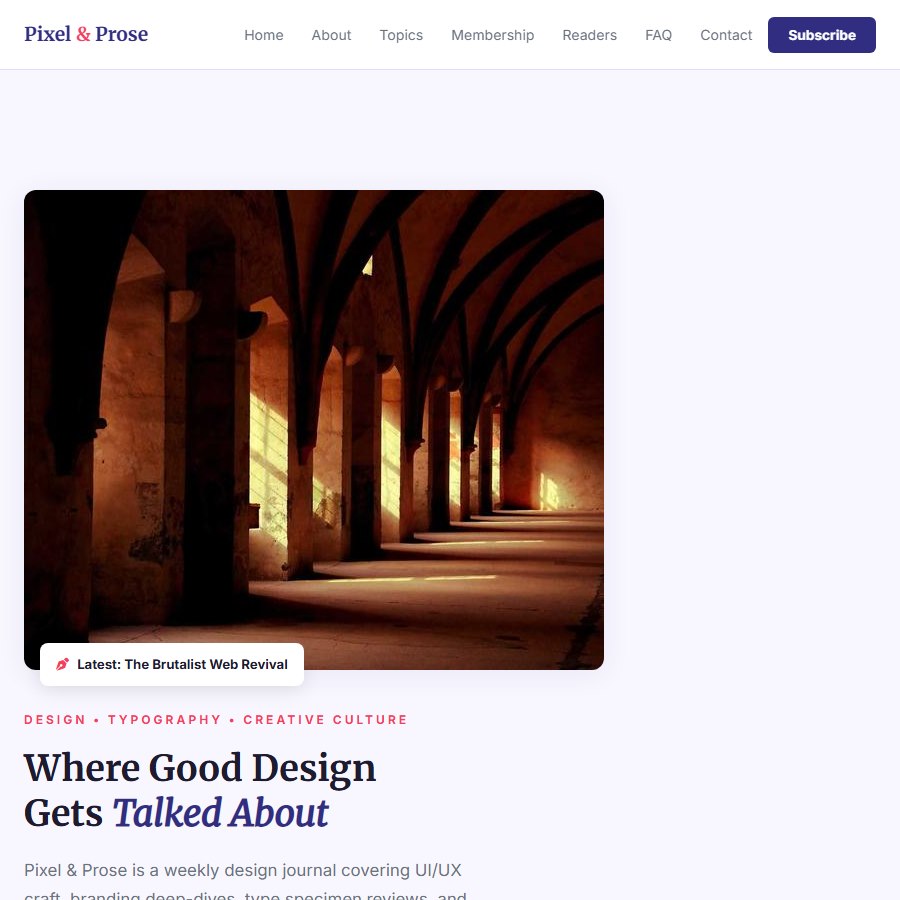 Design free website template screenshot