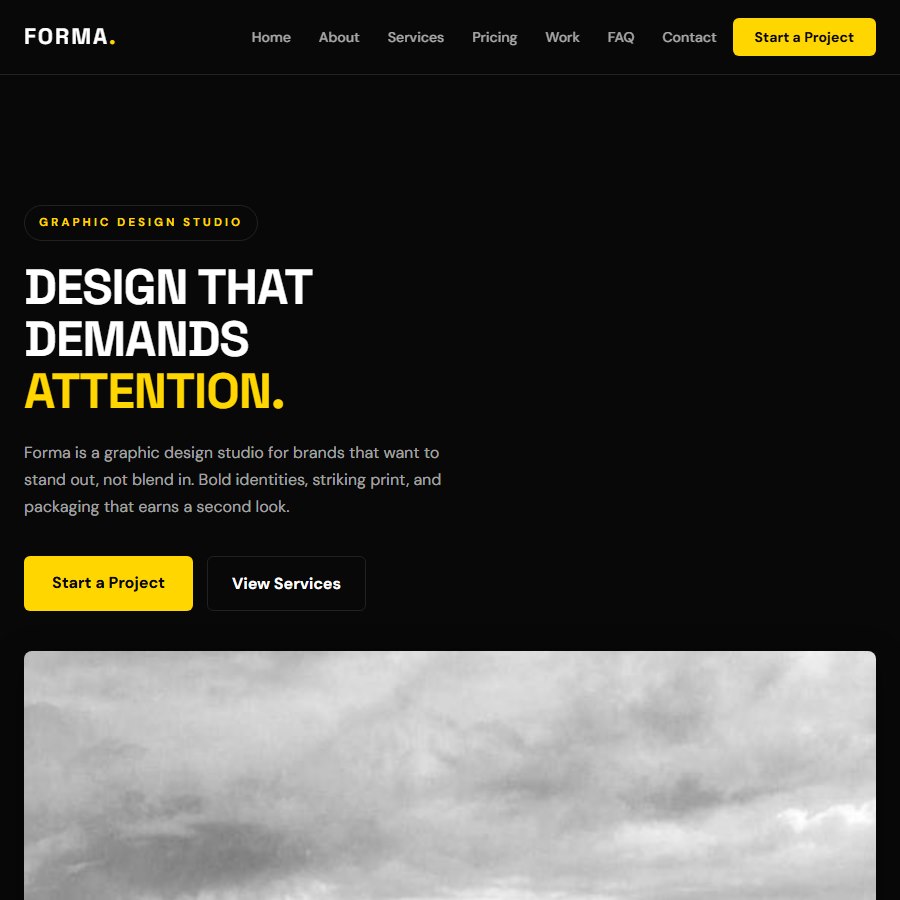 Design Blog free website template screenshot