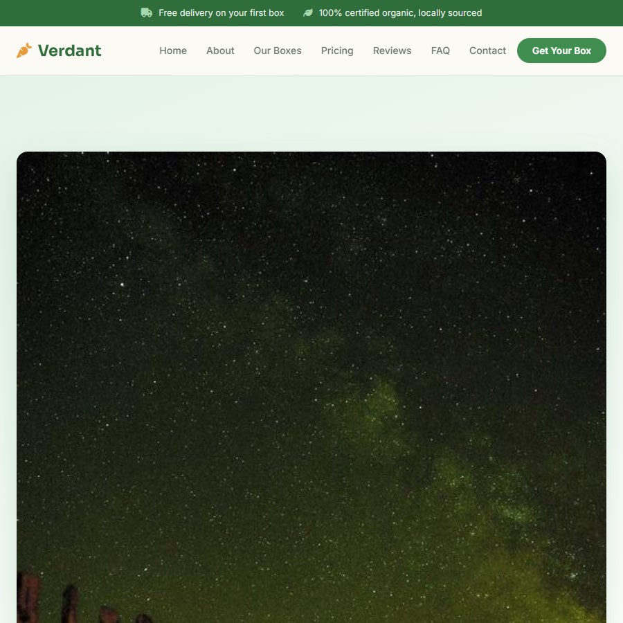 Fresh free website template screenshot