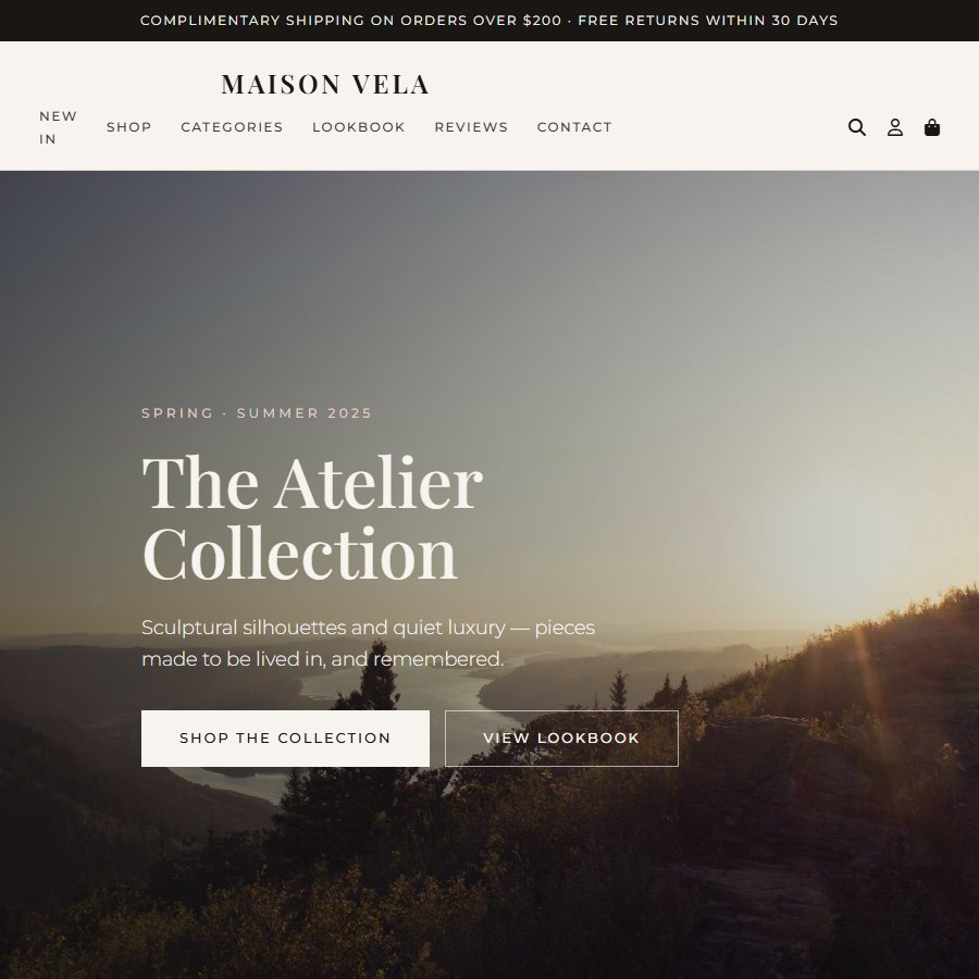 Woman free website template screenshot