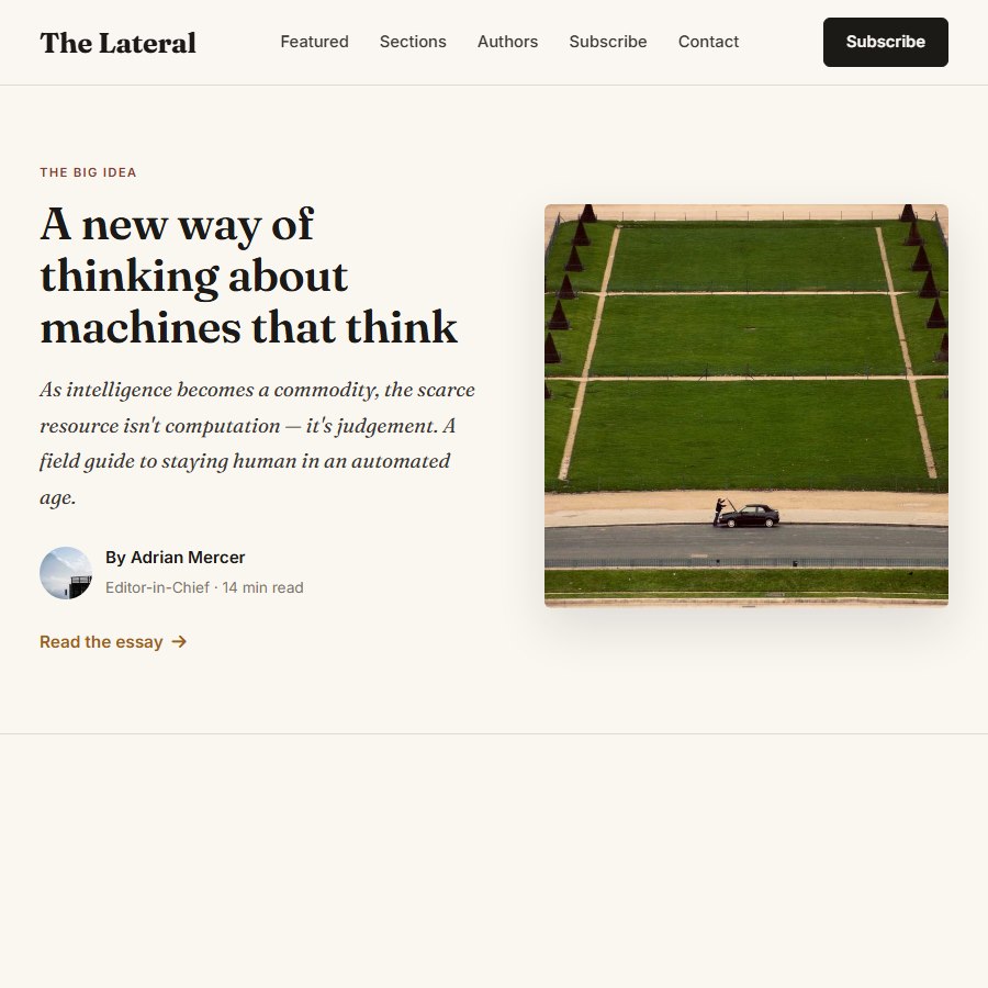 Mag Orange free website template screenshot