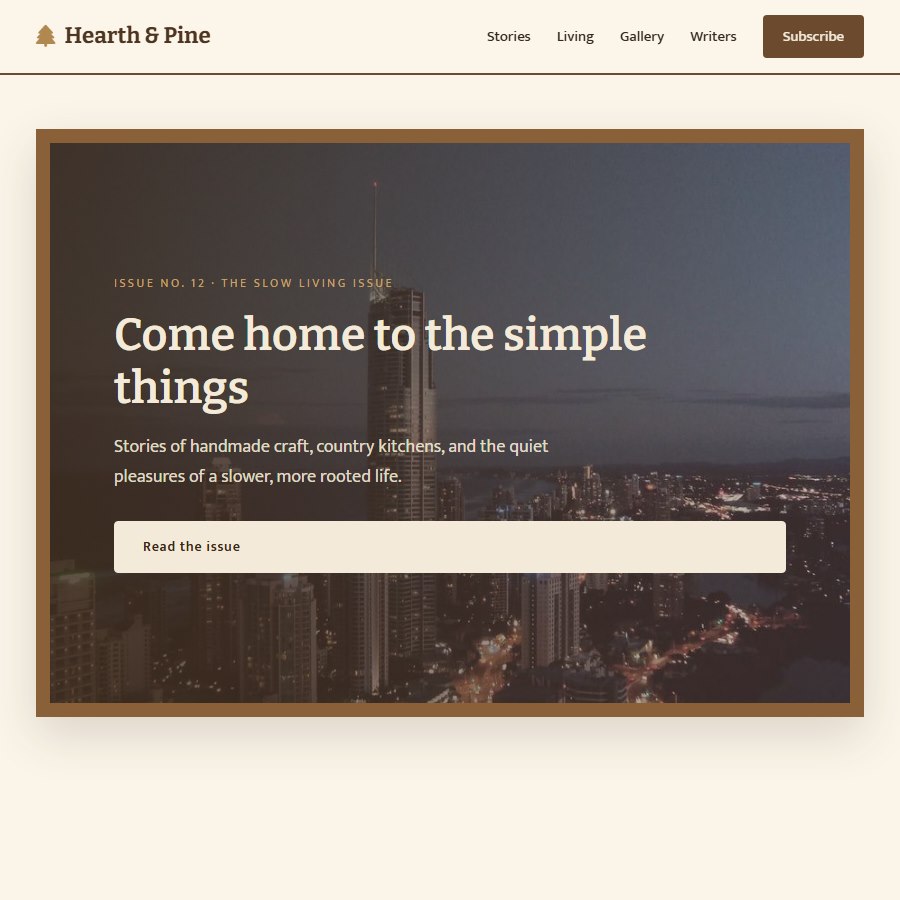 Mag Wood free website template screenshot