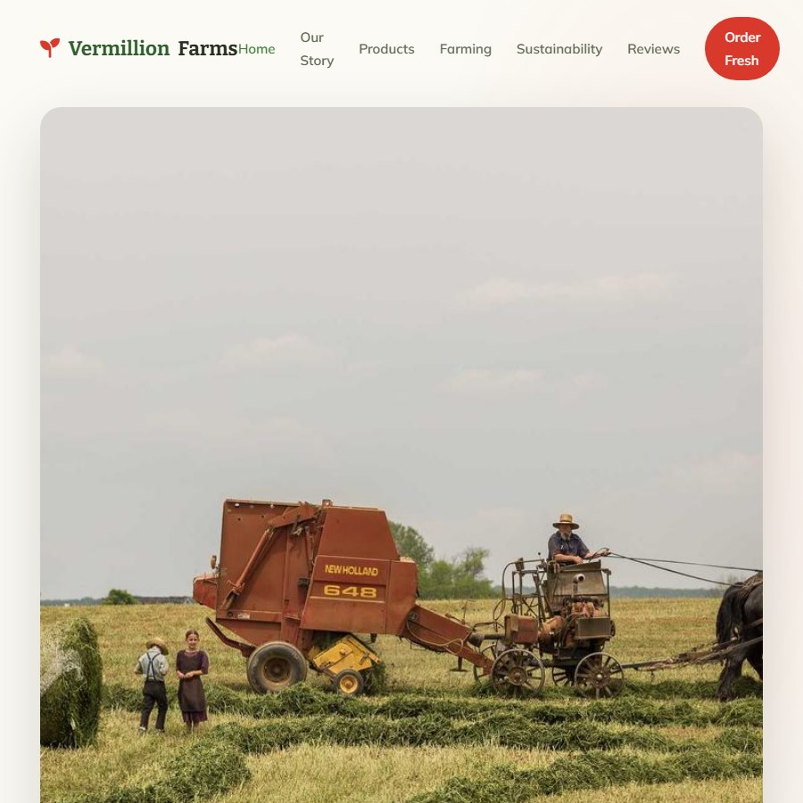 Tomato free website template screenshot
