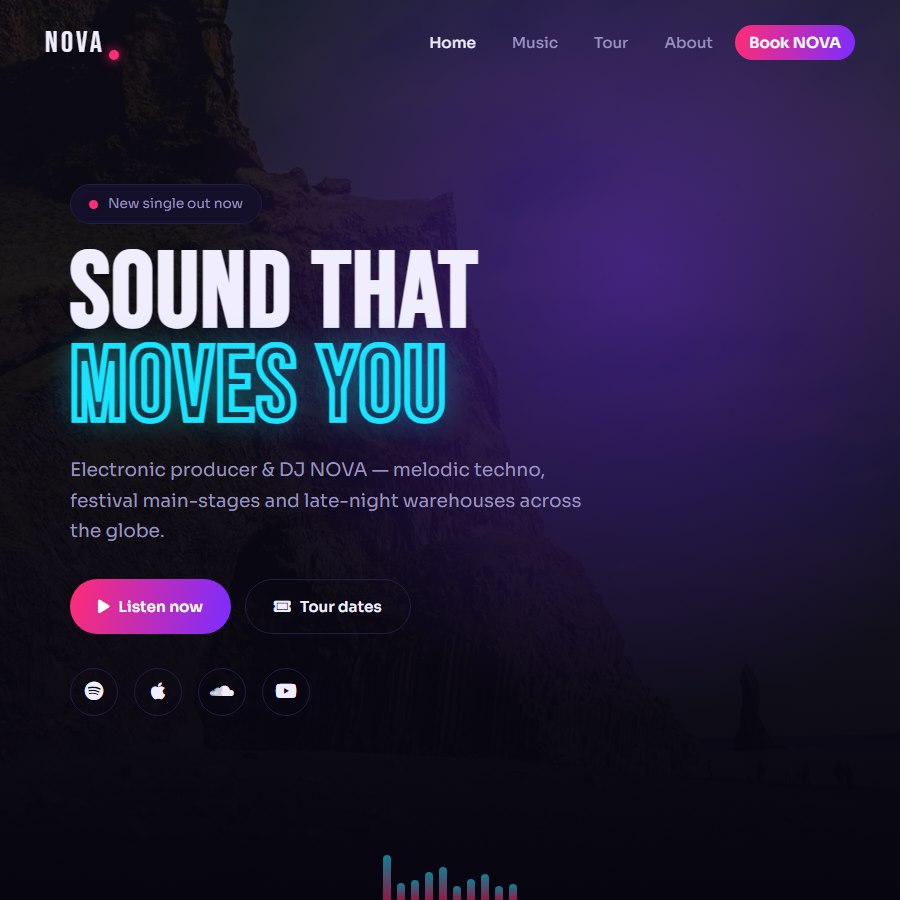 Natural free website template screenshot