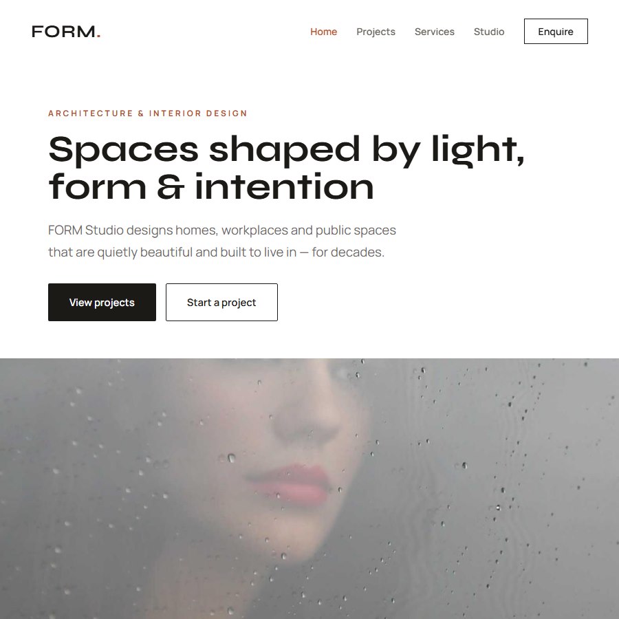 Weather free website template screenshot