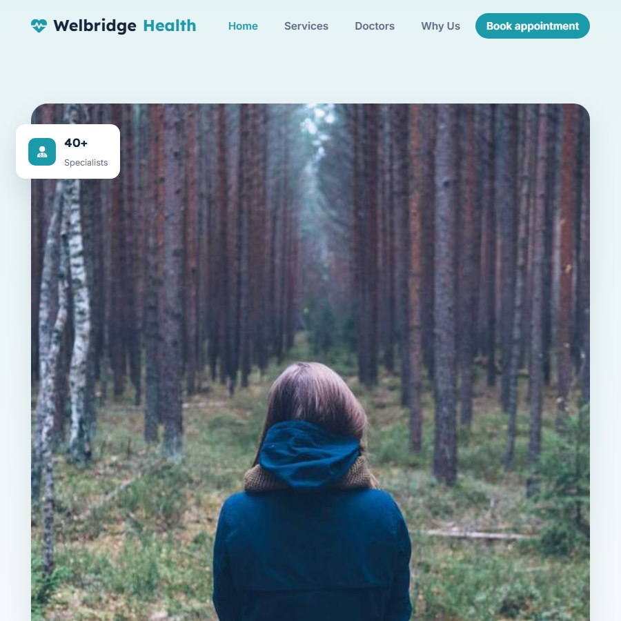 Woman free website template screenshot